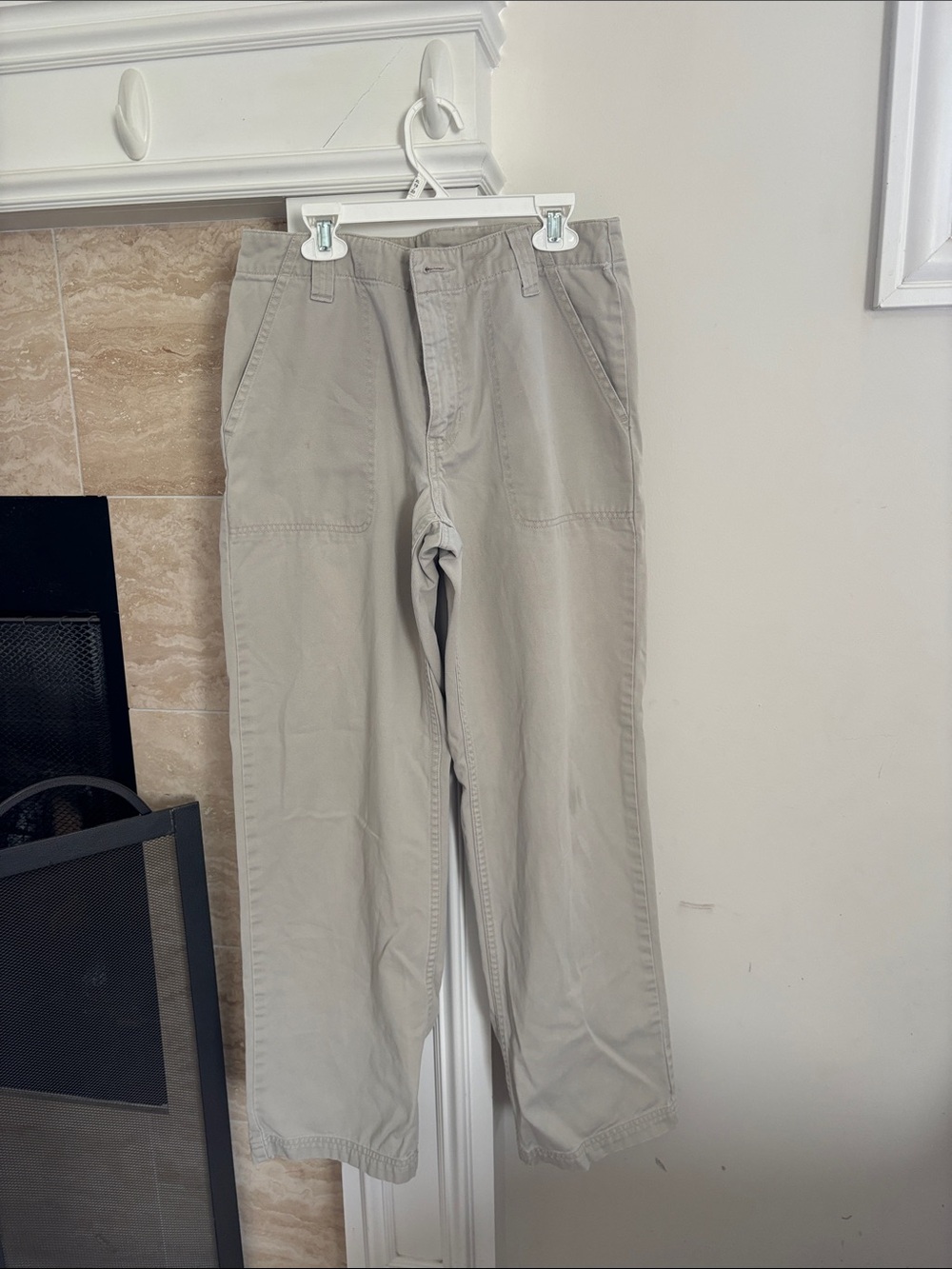 Old Navy Men's Straight Chinos in Light Beige